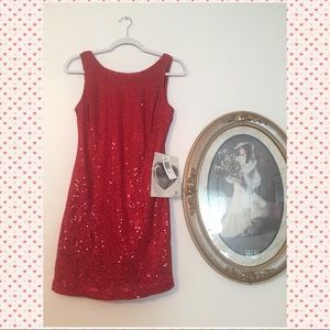 NWT Sparkly Red Dress